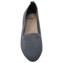 Gray Size 5 SOBEYO Ballet Flats Comfort Soft-Sole Breathable Sweater Fabric Lightweight Round Toe