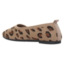 Leopard Brown Size 10 SOBEYO Ballet Flats Comfort Soft-Sole Breathable Sweater Fabric Lightweight Round Toe