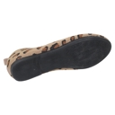 Leopard Brown Size 10 SOBEYO Ballet Flats Comfort Soft-Sole Breathable Sweater Fabric Lightweight Round Toe