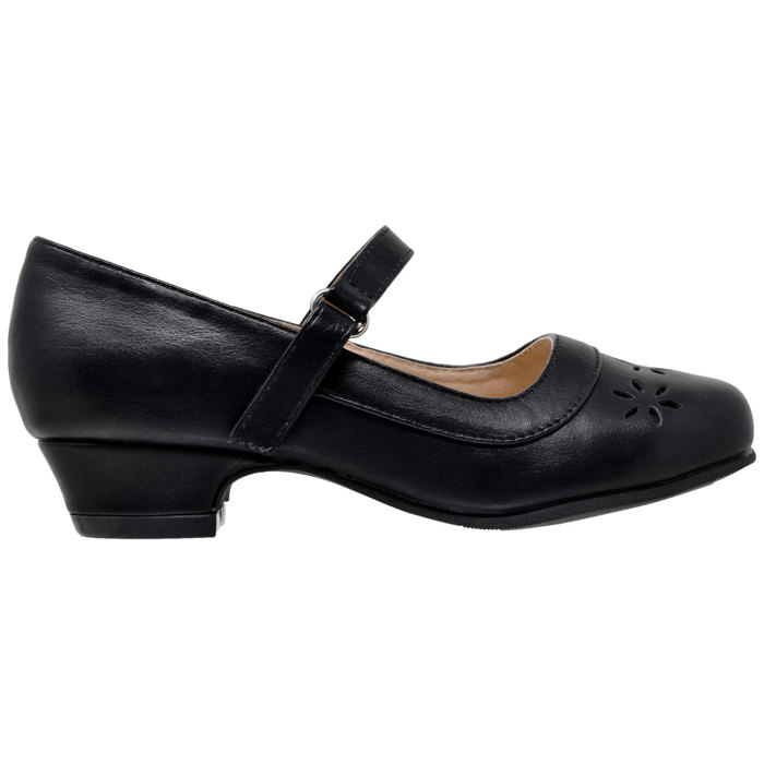 Kids Dress Shoes Mary Jane Ankle Strap Closed Toe Pumps