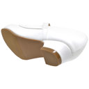 White 13 Little Kid Kids Dress Shoes Mary Jane Ankle Strap Closed Toe Pumps