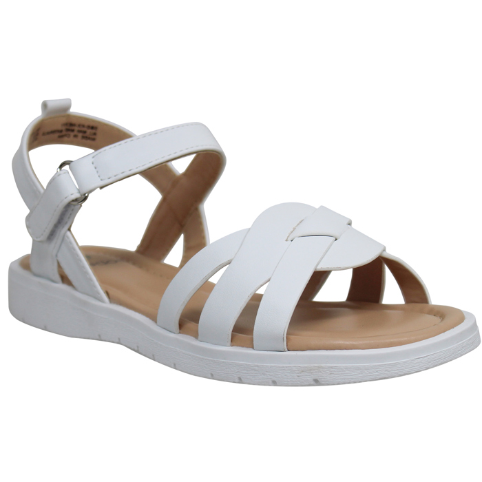 SOBEYO Girls Strappy Open Toe Flatform Slip On Cute Ankle Strap