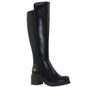  SOBEYO Knee High Boots Chunky Heels Elastics Side Zipper Closure