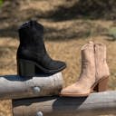  Women's Western Ankle Booties Stitched Cowboy