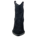 Black Suede Size 6 Women's Western Ankle Booties Stitched Cowboy