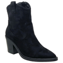 Black Suede Size 8.5 Women's Western Ankle Booties Stitched Cowboy