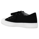 Black Size 9 SOBEYO Women's Sneakers Canvas Lace-Up Low Top Memory Foam Cushion