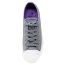 Gray Size 7 SOBEYO Women's Sneakers Canvas Lace-Up Low Top Memory Foam Cushion