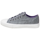 Gray Size 7 SOBEYO Women's Sneakers Canvas Lace-Up Low Top Memory Foam Cushion