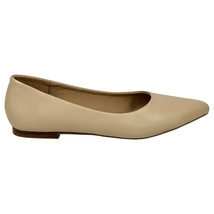 SOBEYO Genuine Leather Pointed Toe Flats Memory Foam Cushion