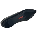 Black Leather One Size 5 SOBEYO Genuine Leather Pointed Toe Flats Memory Foam Cushion