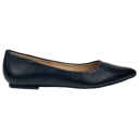 Black Leather One Size 7 SOBEYO Genuine Leather Pointed Toe Flats Memory Foam Cushion