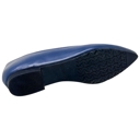 Navy Blue Leather Size 6 SOBEYO Genuine Leather Pointed Toe Flats Memory Foam Cushion