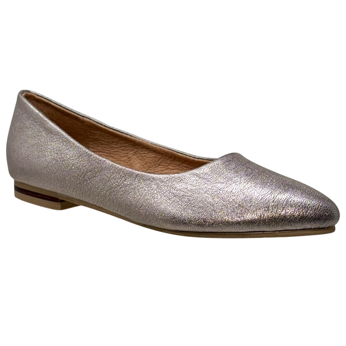 SOBEYO Genuine Leather Pointed Toe Flats Memory Foam Cushion