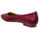 Red Leather Size 6 SOBEYO Genuine Leather Pointed Toe Flats Memory Foam Cushion