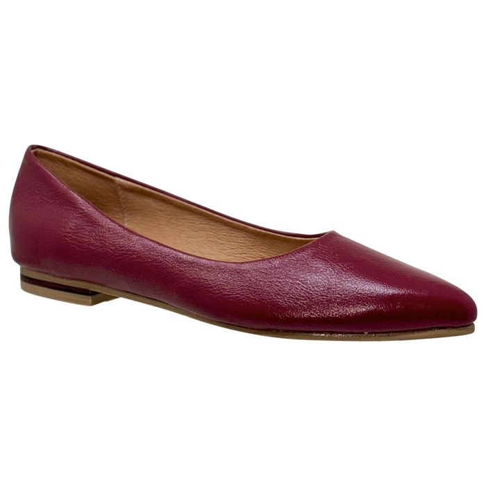 SOBEYO Genuine Leather Pointed Toe Flats Memory Foam Cushion