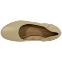Beige Leather Size 11 SOBEYO Genuine Leather  Ballet Flats Round Toe Elastic