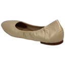 Beige Leather Size 7 SOBEYO Genuine Leather  Ballet Flats Round Toe Elastic