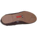 Brown Leather Size 11 SOBEYO Genuine Leather  Ballet Flats Round Toe Elastic