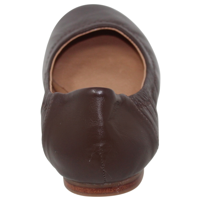 SOBEYO Genuine Leather  Ballet Flats Round Toe Elastic