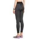 Black Medium SOBEYO Womens' Legging Solid & Bubble Two Tone Stretchable Fabric