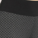 Black Small SOBEYO Womens' Legging Solid & Bubble Two Tone Stretchable Fabric