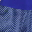 Blue Small SOBEYO Womens' Legging Solid & Bubble Two Tone Stretchable Fabric