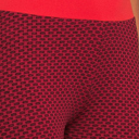 Red XXL SOBEYO Womens' Legging Solid & Bubble Two Tone Stretchable Fabric