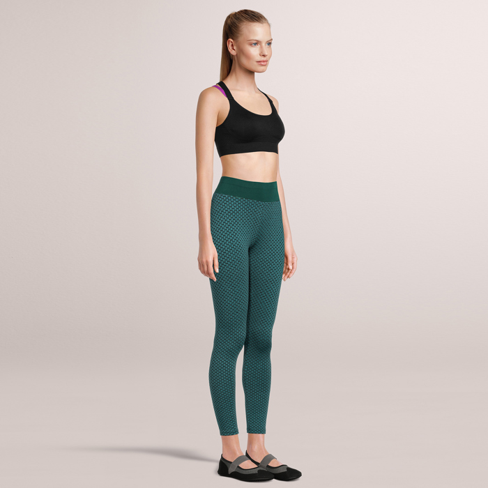 SOBEYO Womens' Legging Solid & Bubble Two Tone Stretchable Fabric