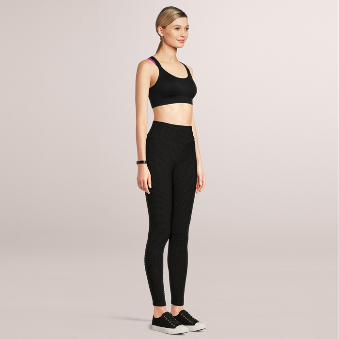 SOBEYO Womens' Legging Bubble One Tone Stretchable Fabric