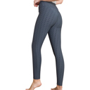 Charcoal Small SOBEYO Womens' Legging Bubble One Tone Stretchable Fabric