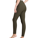 Olive XXL SOBEYO Womens' Legging Bubble One Tone Stretchable Fabric