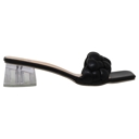 Black Size 6 SOBEYO Women's Strappy Low Clear Heels Sandals Braided