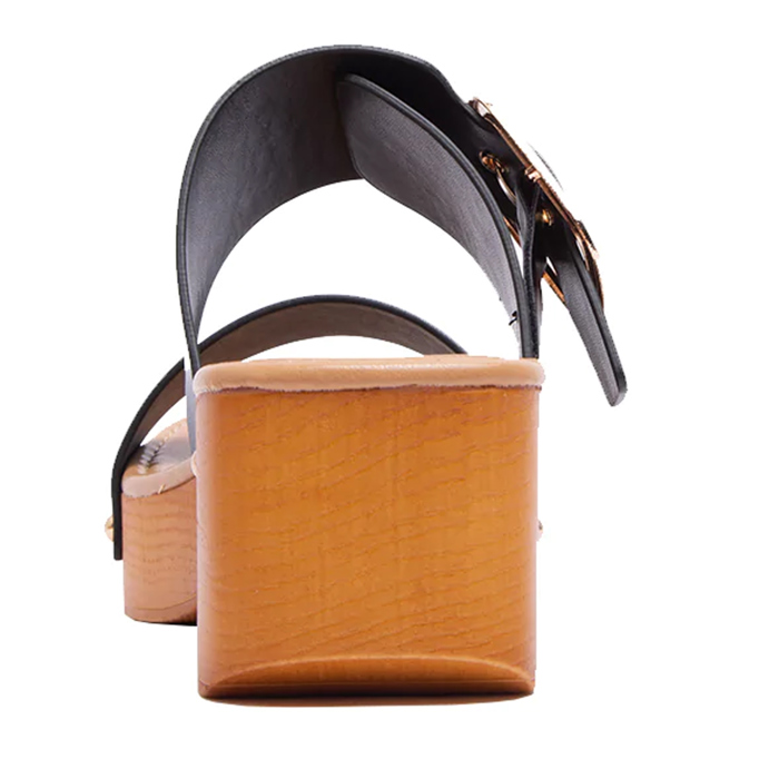 Slide Double Buckle Adjustable Straps Platform Sandals