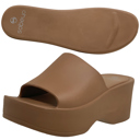  SOBEYO Women's One Band Slide Wedge Platform Sandals