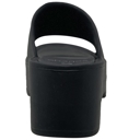 Black Size 11 SOBEYO Women's One Band Slide Wedge Platform Sandals