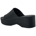 Black Size 7 SOBEYO Women's One Band Slide Wedge Platform Sandals