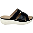 Black Size 6 SOBEYO Women's Platform Sandals Strappy Buckle Accent