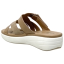 Tan Size 7 SOBEYO Women's Platform Sandals Strappy Buckle Accent