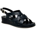 Black Size 9 SOBEYO Women's Strappy Wedge Sandals Footbed Cushion Sling Back