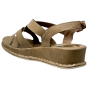 Tan Size 7 SOBEYO Women's Strappy Wedge Sandals Footbed Cushion Sling Back