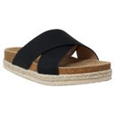 Black Size 8 Women's Classic Criss Cross Platform Sandals Espadrilles