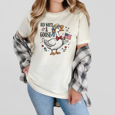 Red White And Goose Tee