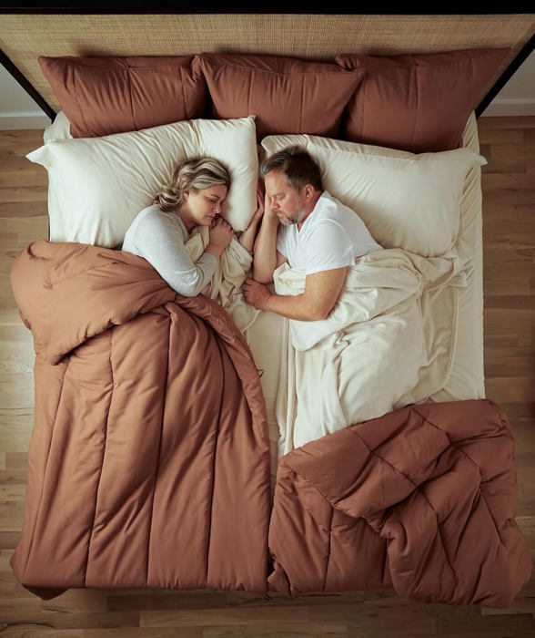 Splitz® Oversized Comforter for Couples, Pet Owners & Co-sleeping Families