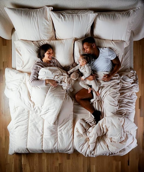 Splitz® Oversized Comforter for Couples, Pet Owners & Co-sleeping Families