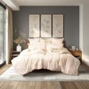 King Coastal Ivory Splitz® Oversized Comforter for Couples, Pet Owners & Co-sleeping Families