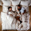 King Coastal Ivory Splitz® Oversized Comforter for Couples, Pet Owners & Co-sleeping Families
