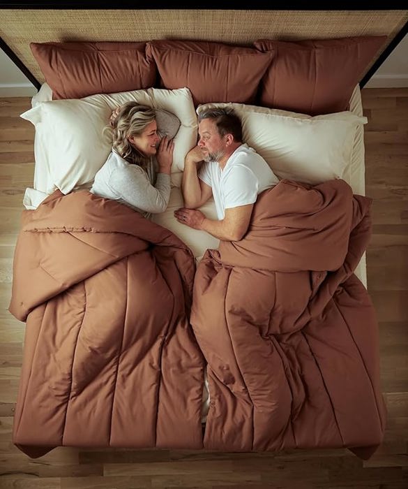 Splitz® Oversized Comforter for Couples, Pet Owners & Co-sleeping Families