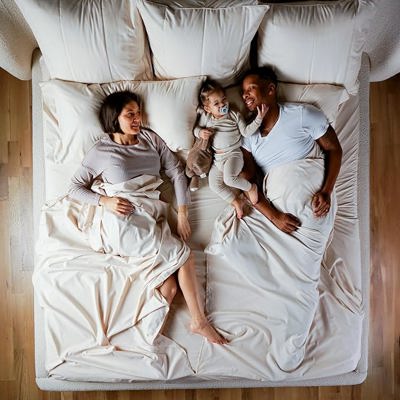 Splitz® CoolTouch 2000TC Sheet Set for Couples, Pet Owners & Co-sleeping Families