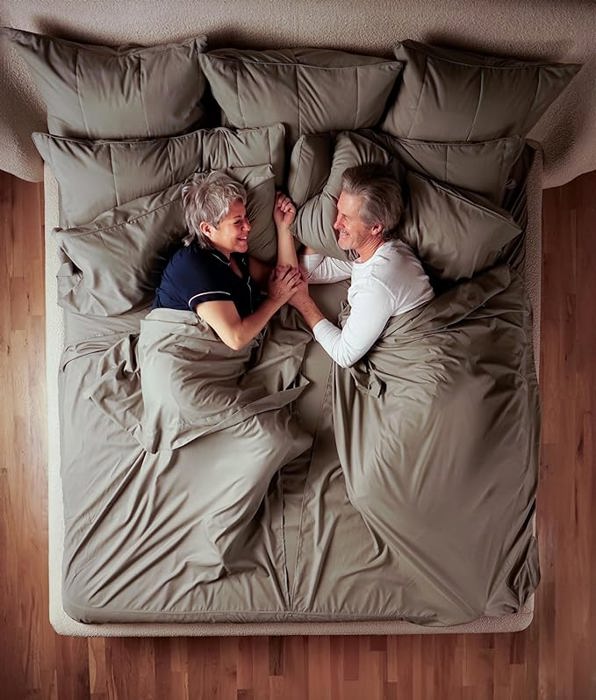 Splitz® CoolTouch 2000TC Sheet Set for Couples, Pet Owners & Co-sleeping Families